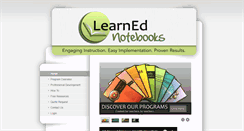 Desktop Screenshot of learnednotebooks.com