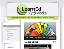 Tablet Screenshot of learnednotebooks.com